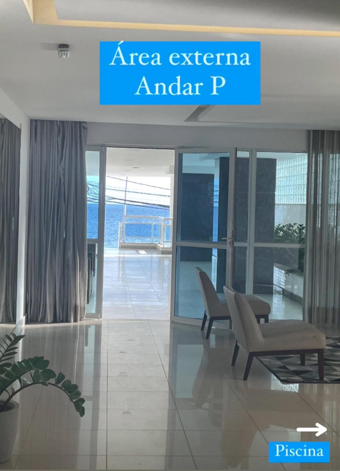 Apartamento Ondina Porto Com Vista Para O Mar Salvador Esterno foto
